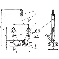 Якорь Холла 1250 кг ГОСТ 761-74